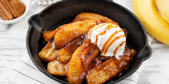 الموز المقلي بالقرفة