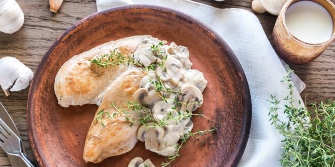 Creamy,Garlic,Mushroom,Chicken